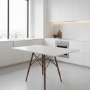 Ver imagem 1 de Mesa de Jantar e Sala Eiffel Wood Tampo Retangular de Madeira Branco 120cm