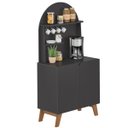 Ver imagem 6 de Cantinho do Café Viena com 2 Portas e Suporte Preto/cinamomo