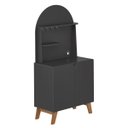 Ver imagem 3 de Cantinho do Café Viena com 2 Portas e Suporte Preto/cinamomo
