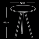 Ver imagem 3 de Mesa Lateral Gabriela Cobre Tampo de Vidro