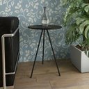 Ver imagem 1 de Mesa Lateral Gabriela Preto Tampo Preto