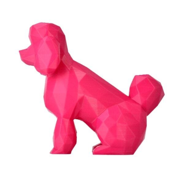 Poodle Impressão 3D G Pink - 2