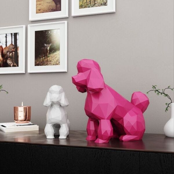 Poodle Impressão 3D G Pink - 4