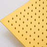 Chuveiro Ducha Teto Inox Dourado Slim 20x20 Luxo Quadrado Suporte Piscina Area Externa Banho - 8
