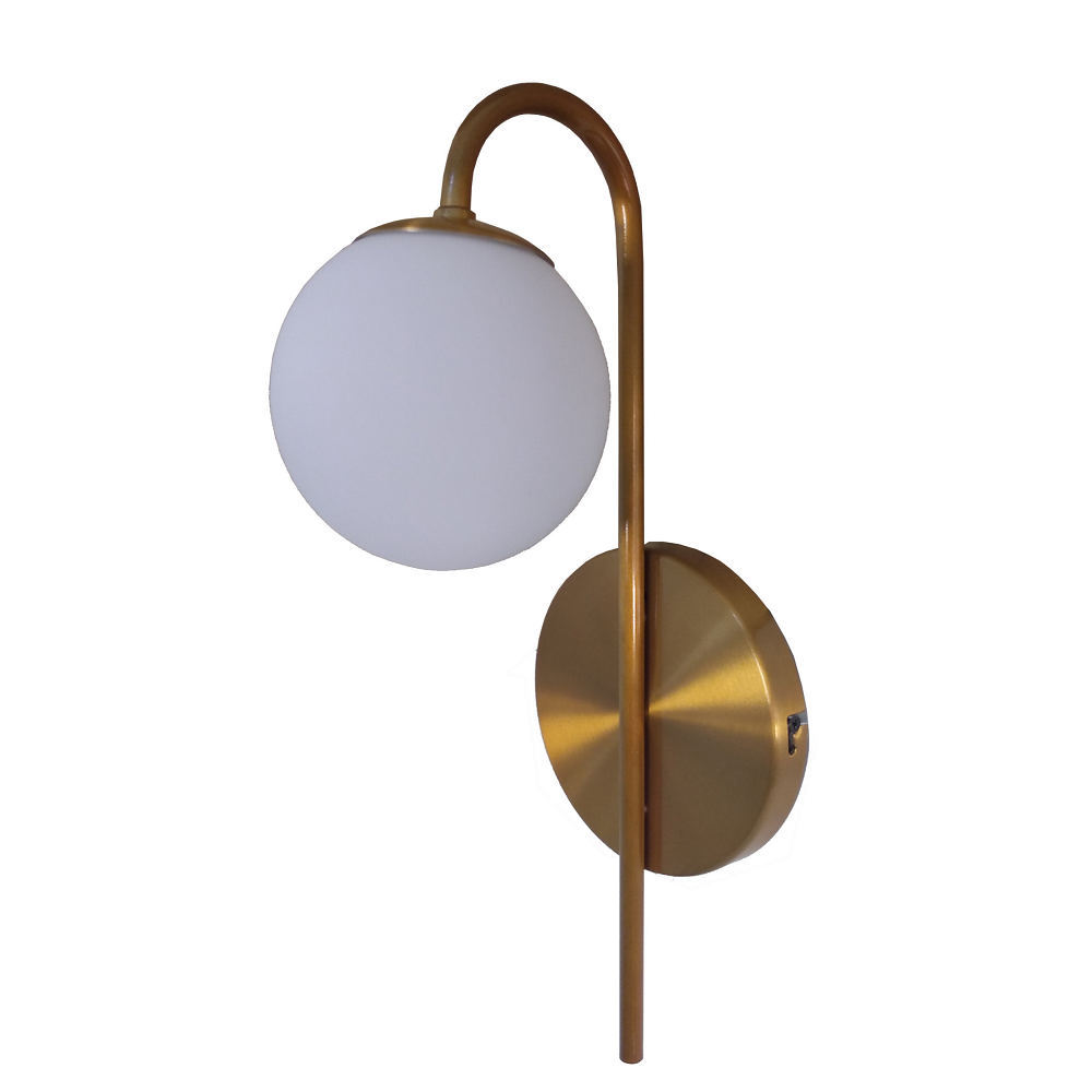 Arandela Sphera Pin Alumínio 1x G9 Dourado 36 cm Bivolt 1640