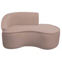 Ver imagem 3 de Kit Divã Recamier Orgânico Marrocos 150cm Lado Direito e 1 Poltronas Amore Linho Rose