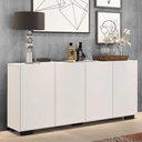 Ver imagem 5 de Aparador Buffet Multimóveis Veneza 4 Portas Branco/preto