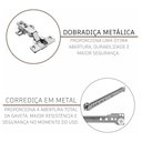 Ver imagem 6 de Cozinha Modulada Completa Fidelitá Mariana 5 Peças 275cm 14 Portas 2 Gavetas com Tampo Freijó/