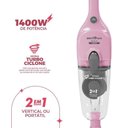 Ver imagem 3 de Aspirador de Pó Rosa Vertical Britânia 2 em 1 1400w Base30 110v