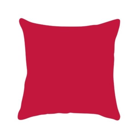 Capa de Almofada Lisa Veludo Vermelho 43x43cm