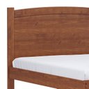 Ver imagem 5 de Cama Casal 140cm Pé Madeira Maciça Renzo Imbuia F07 - Mpozenato