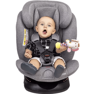 Cadeirinha de Carro Passear Baby L'única Isofix 360 0-36kg Cinza