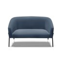 Ver imagem 2 de Sofá 2 Lugares Namoradeira Pé de Ferro Preto Stella Suede D03 - D’Rossi