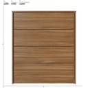 Ver imagem 3 de Cômoda para Quarto com 4 Gavetas Alia Marrom/Amêndola Touch