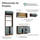 Ver imagem 4 de Armário de Cozinha Completa 270 cm Rustic/Cinza Lux Madesa 07