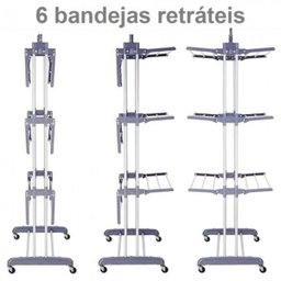 Super Varal Roupas Retratil Articulado Dobravel Vertical - 2
