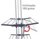Ver imagem 3 de Super Varal Roupas Retratil Articulado Dobravel Vertical