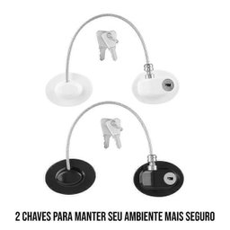 Tranca Com Chave Para Porta Janela Gaveta Geladeira Criança - 8