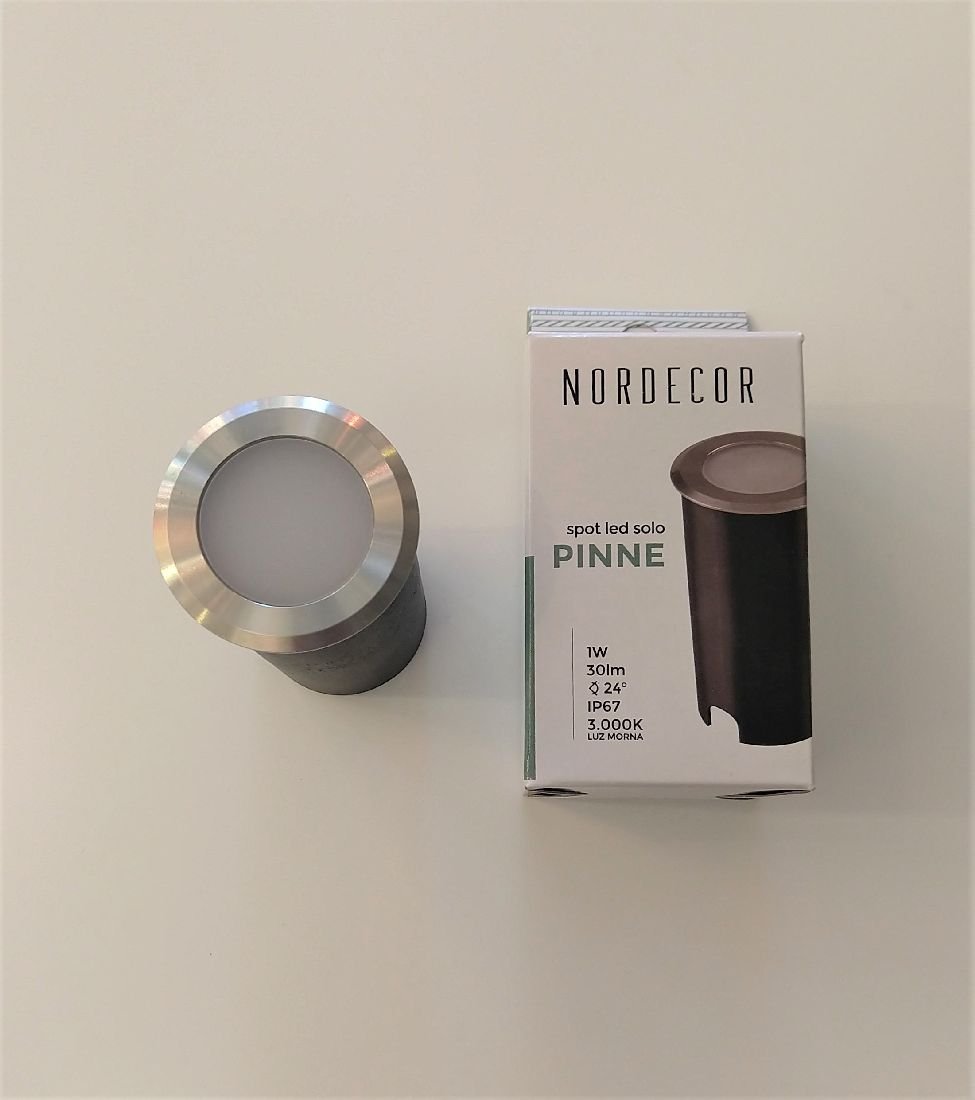 Balizador Led Embutido de Solo 3000k Bivolt Ip67 Nordecor Pinne 6149 - 3