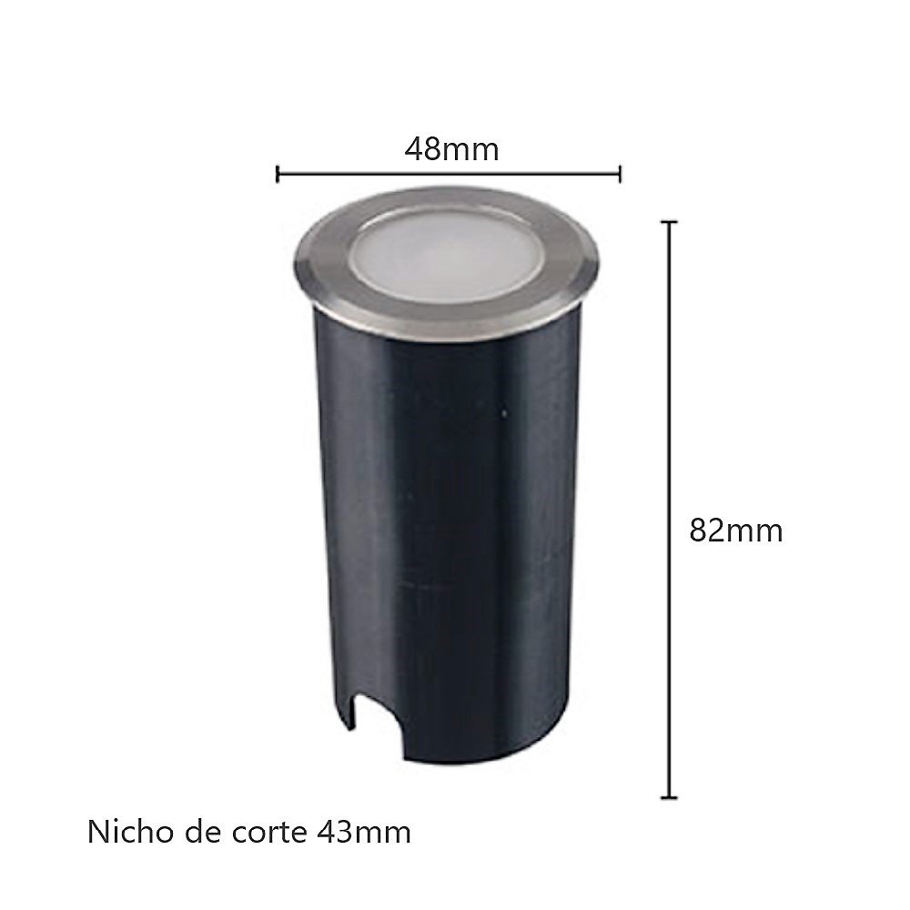 Balizador Led Embutido de Solo 3000k Bivolt Ip67 Nordecor Pinne 6149 - 2