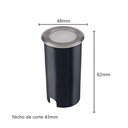 Ver imagem 2 de Balizador Led Embutido de Solo 3000k Bivolt Ip67 Nordecor Pinne 6149