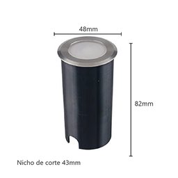 Balizador Led Embutido de Solo 3000k Bivolt Ip67 Nordecor Pinne 6149 - 2
