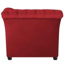 Ver imagem 4 de Sofá Recamier Divã Chesterfield 200cm Sofia Suede Vermelho Capitonê- Mabe Magazine