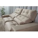 Ver imagem 1 de Sofá Retrátil e Reclinável 1,50m Largura Tecido Suede Bege