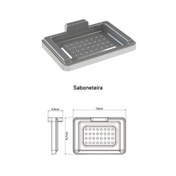 Kit Banheiro Plast/4 Peças Cromado - 5