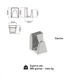 Kit Banheiro Plast/4 Peças Cromado - 6