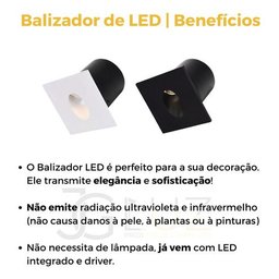 Balizador Led Vision 3w Bq 3000k Opus - 7