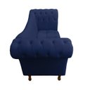 Ver imagem 3 de Recamier Divã Rio 1,50m Suede Azul Marinho - Dominic Decor