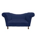 Ver imagem 1 de Recamier Divã Rio 1,50m Suede Azul Marinho - Dominic Decor