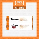 Ver imagem 2 de Panela Pressão Vermelha 4,5l Antiaderente com Concha Tramontina