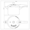 Ver imagem 5 de Panela Pressão Vermelha 4,5l Antiaderente com Concha Tramontina