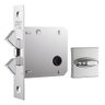Fechadura Porta De Correr 1006s Wc Cromada Quadrada Stam - 3