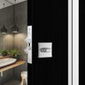 Fechadura Porta De Correr 1006s Wc Cromada Quadrada Stam - 5