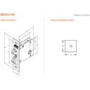 Ver imagem 6 de Fechadura Porta De Correr 1006s Wc Cromada Quadrada Stam