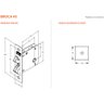 Fechadura Porta De Correr 1006s Wc Cromada Quadrada Stam - 6