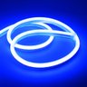 Kit 1 a 10 Metros Mangueira Fita Led Neon Flex Azul + Rabicho:1 Metro 220v + Rabicho - 3