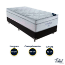 Ver imagem 3 de Cama Box Solteiro Preto e Colchão Freedom Molas Ensacadas Ortobom
