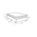 Ver imagem 4 de Cama Baú Box Viúva Tecido Sintético Marrom com Colchão Pillow Angel - Bello Box - Molas Ensacadas
