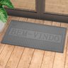 Tapete Bem-Vindo Cinza 40x60cm - Casambiente Tape028-Cinza - 4