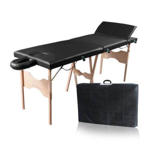 Maca Reclinável com Orifício Madeira 200kg Preto