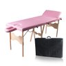 Maca Reclinável com orifício Madeira 200kg - Rosa - 1