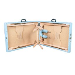 Maca Portátil com orifício Madeira 200kg - Azul Claro - 4