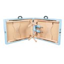 Ver imagem 4 de Maca Portátil com orifício Madeira 200kg - Azul Claro