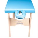 Ver imagem 3 de Maca Portátil com orifício Madeira 200kg - Azul Claro