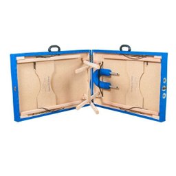 Maca Portátil com orifício Madeira 200kg - Azul Royal - 4