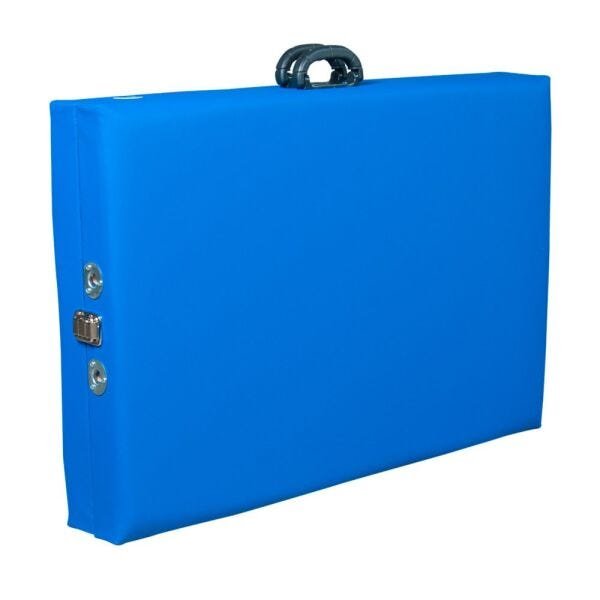 Maca Portátil com orifício Madeira 200kg + Capa de Proteção Grátis - Azul Royal - 5